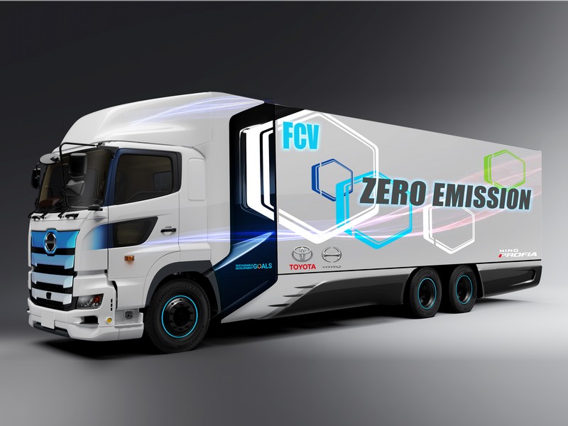 Toyota a Hino vyvíjejí nákladní auto na vodík